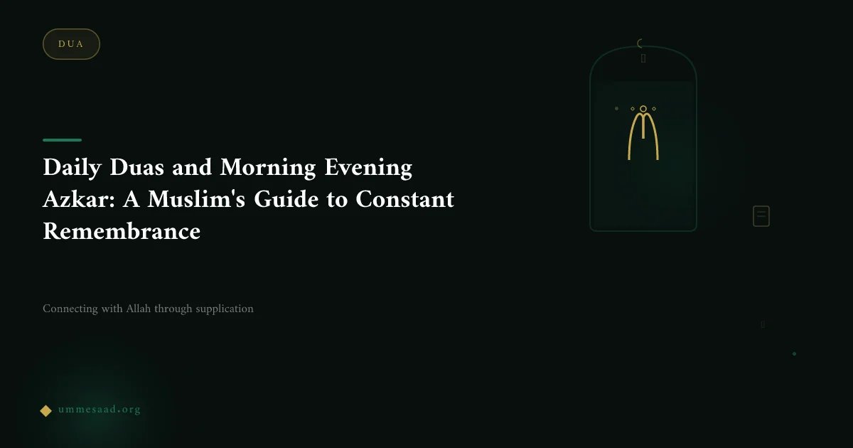 Daily Duas and Morning Evening Azkar: A Muslim's Guide to Constant Remembrance