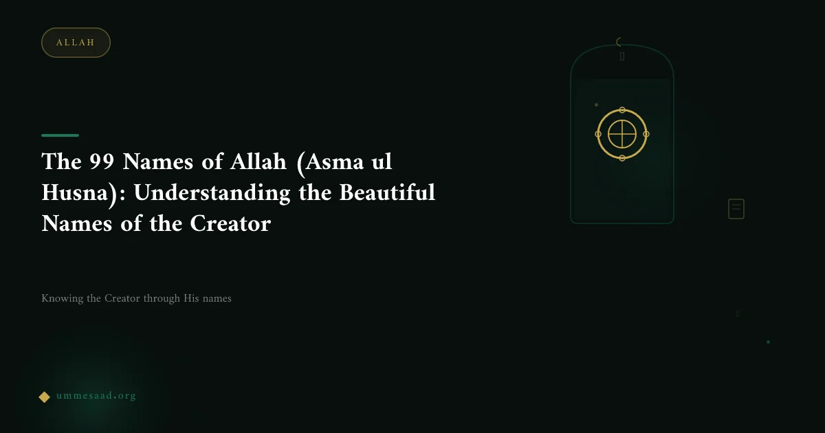 The 99 Names of Allah (Asma ul Husna): Understanding the Beautiful Names of the Creator